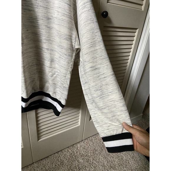 SS16 Gosha Rubchinskiy Mock Neck Collar Logo Heather Grey LS Sweatshirt Size L - Picture 4 of 9